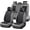 Gray & Black, variant on FLORICH Car Seat Covers Full Set, Universal Leather Seat Covers Full Coverage, Waterproof for Most Car Truck SUV, Black & White