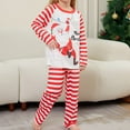 thumbnail image 6 of Hotiary Santa Claus Pattern Casual Home Clothing Christmas Long Sleeve and Pants Cotton Warm Family Pajamas, 6 of 8