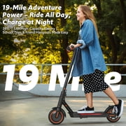 Electric Scooters for Adults, Foldable Side Light 8.5 Tire 550W 19 MPH, Long-Range Portable E Scooter