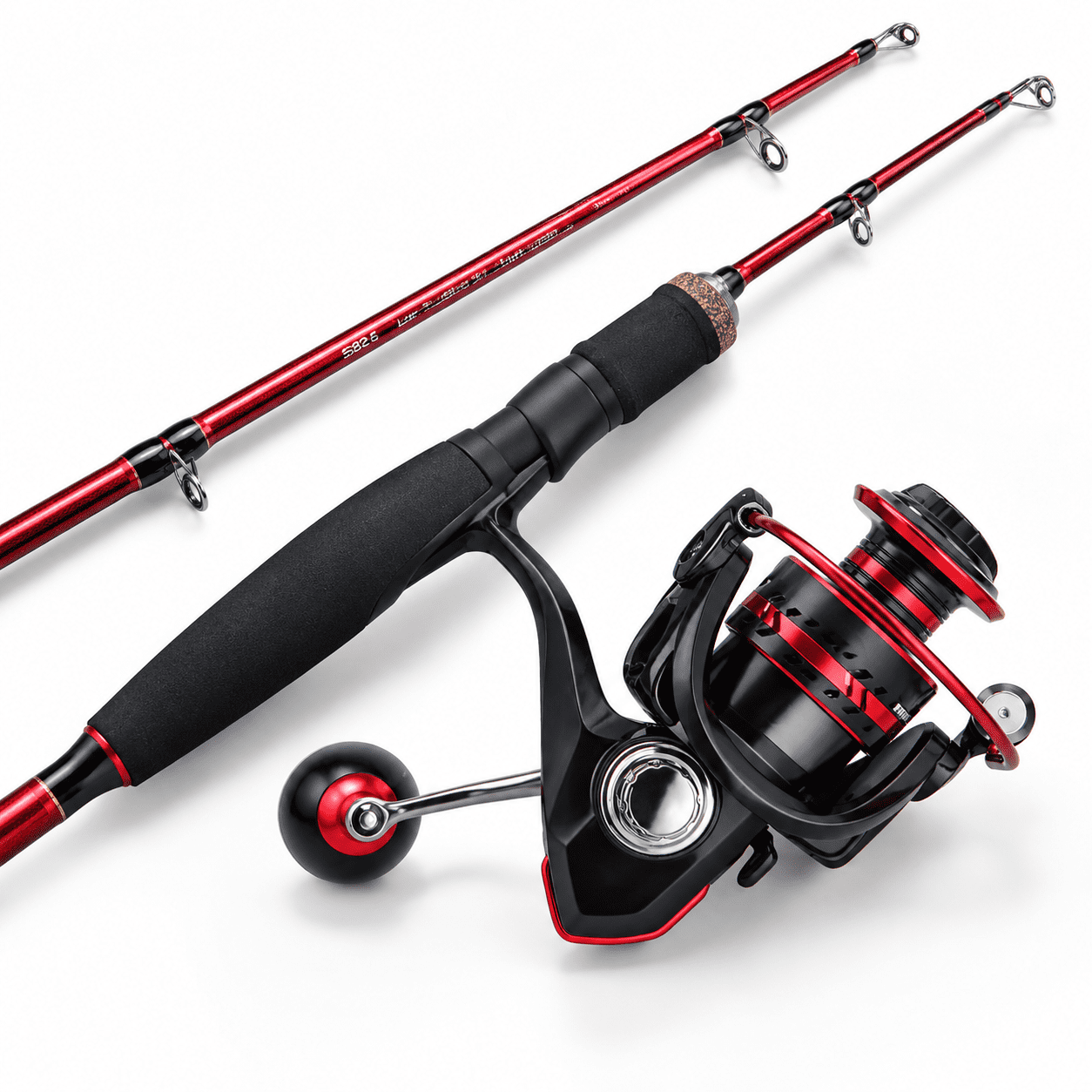 5.9ft Medium/Medium Heavy Tip Carbon Fishing Rod and Spinning Reel Combo
