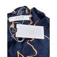 thumbnail image 4 of ASTR The Label Women's Veronica Cutout Cowl Neck Long Sleeve Satin Blouse Top (Large, Navy Taupe), 4 of 4