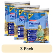 (3 pack) 3-D Pet Products Premium Parakeet Bird Food, with Probiotics, 7.5 lb. Zipper Seal Bag, for Daily Feeding