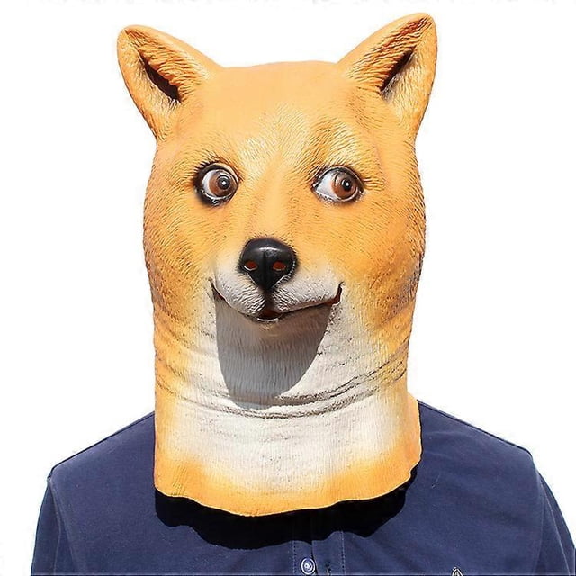 Shiba inu mask dog mask Halloween Decoration Mask Carnival Masquerade Animal Headgear