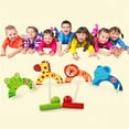thumbnail image 4 of ruzhgo Kids Croquet Set Cartoon Wood Gate Ball Toys Kids Development Toy Parent Child Game, 4 of 6
