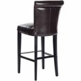 thumbnail image 4 of SAFAVIEH Seth Transitional Glam Bar Stool w/ Footrest, Brown, 4 of 4