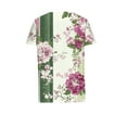 thumbnail image 3 of ATENAR T Shirts for Women Short Sleeve Casual Shirts for Women V Neck Tee Beige S, 3 of 5