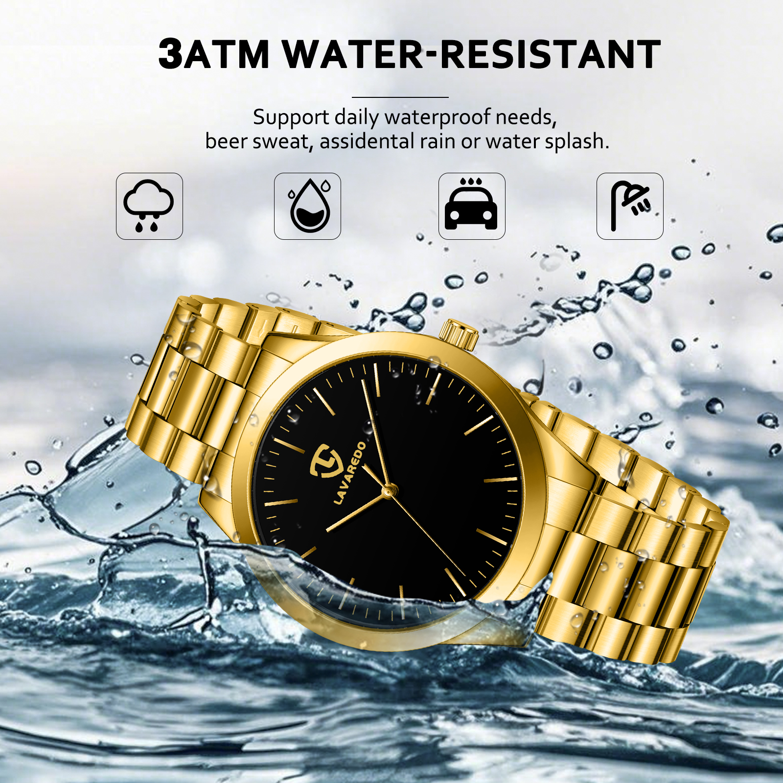 Bomieux Mens Watch, Classic Minimalist Men's Quartz Watch Waterproof Watch with Stainless Steel Band Business Dress Men's Watch-Best Gift for Men