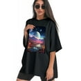 thumbnail image 3 of Plus Size Shirt for Women Black Tops for Women Short Sleeves Shirt for Women T Shirt Crewneck Shirt for Women XL, 3 of 5