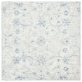 thumbnail image 5 of SAFAVIEH Micro-Loop Carl Floral Overdyed Wool Area Rug, Light Blue/Ivory, 5' x 5' Square, 5 of 5