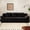 Antique Black, variant on 71" 3-Seat Corduroy Sofa with Deep Seat and Button Tufting, No Assembly Required, Low Profile Floor Couch for Living Room Apartment, Aged Blue