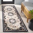 thumbnail image 2 of SAFAVIEH Savonnerie Cady Oriental Runner Rug, Ivory/Black, 2'3" x 8', 2 of 11