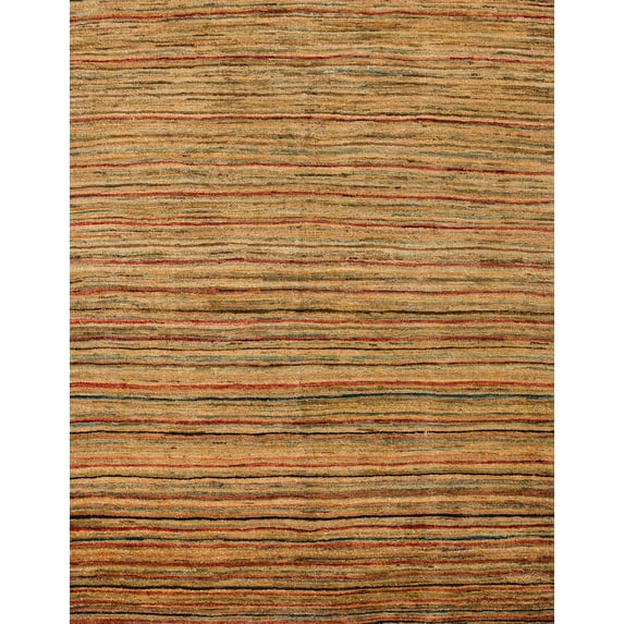 Ahgly Company Machine Washable Indoor Rectangle Abstract Orange Area Rugs, 5' x 8'