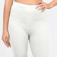 thumbnail image 4 of Hitime Capri Leggings Pants for Women Plus Size Super Soft Stretchy Capri Length Yoga Workout Pants, White 2XL-3XL, 4 of 8