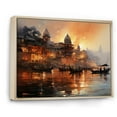 thumbnail image 2 of Designart "Sunset At Indian Art wall art" Indian Floater Framed Canvas Wall Art, 2 of 7