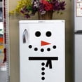 thumbnail image 6 of Hamlinson Christmas Snowman Refrigerator Stickers Snowman Window Decals Christmas Stickers for Fridge Wall Door Garage Party Supplies Home Decoration, 6 of 7