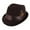 Brown, variant on Kenny K Dressy Faux Felt Fedora with Feather (Men)