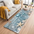 thumbnail image 2 of Jellyfish Runner Rugs 2x6 ft Coral Starfish Coral Vintage Washable Hallway Rugs Non-Slip Floor Mats Absorbent Carpet Bedside Runners for Bedroom Kitchen Bathroom Laundry Room, 2 of 9