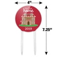 thumbnail image 2 of Acrylic Our New Home 2019 Gingerbread House on Red Cake Topper Party Decoration for Wedding Anniversary Birthday Graduation, 2 of 6