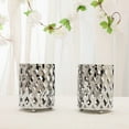 thumbnail image 6 of Efavormart 2 Pack 4" Tall Metal Silver Candle Holder Set Votive Candle Holder Set Wedding Table Centerpiece, 6 of 11