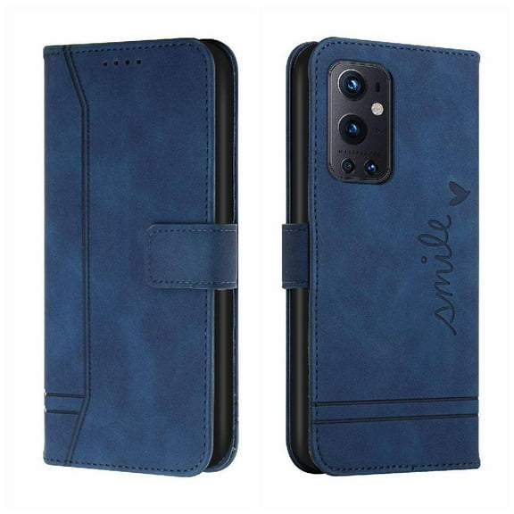 Phone Case for OnePlus 9 Pro Card Slots Cover PU Leather Hand Strap Magnetic Closure Flip Folio Wallet