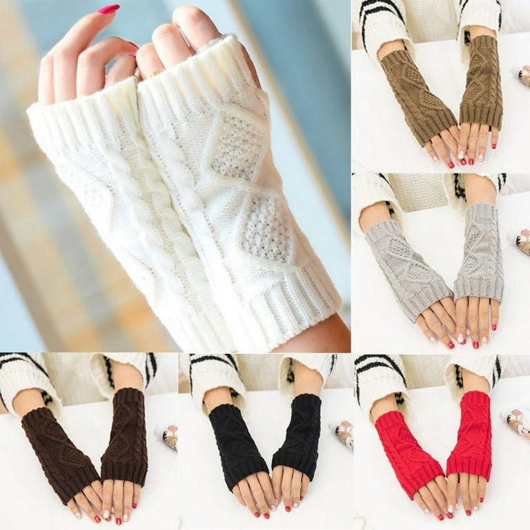 Womens fingerless winter gloves on sale