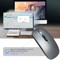 thumbnail image 4 of yeacher Compact M103 Wireless Dual-Mode Mouse with Silent Click, 3 Adjustable DPI Settings, 500mAh Battery, Black/Grey/Silver Options, 4 of 6