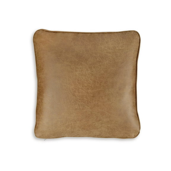 Signature Design by Ashley Cortnie Faux Leather Throw Pillow, 20 x 20es