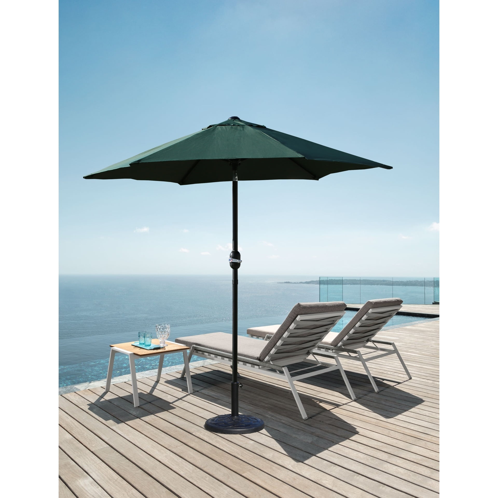 cheap 7 patio umbrellas Autlaycil 7.5 FT Patio Umbrella, Push Button Tilt Market Umbrella, Crank  and Sturdy Ribs for Garden, Deck, Backyard, Pool, Beige