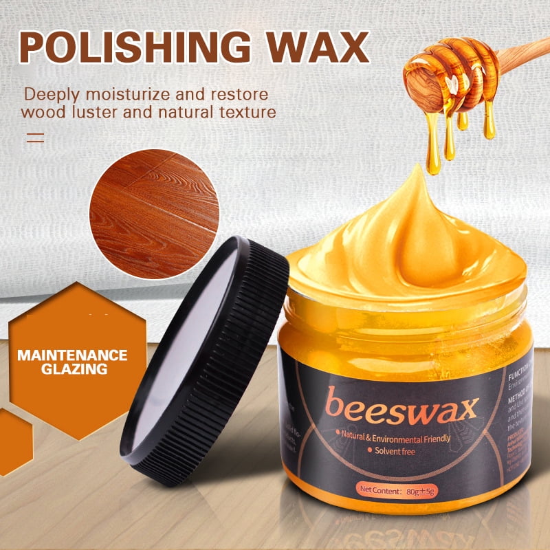 SunVara Beeswax Furniture Polish 100% Natural Ingredients Made in USA Bees  Wax Furniture Polish Food Grade Beeswax Wood Polish Paste Wax (Natural) 