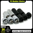 thumbnail image 2 of Extender Fitting For Hard Pipe, 10mm 15mm 20mm 30mm 40mm M-F G1/4, Black / Silver Nickel For Computer Water Cooling Silver 40mm, 2 of 6