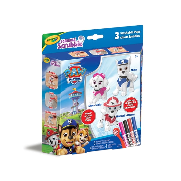 Crayola PAW Patrol Scribble Scrubbie Pets, 3 Count