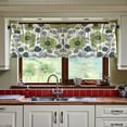 thumbnail image 3 of Yayeee Kitchen Curtains Tier Set of 2 Light Filtering 57"x24" Over Sink Window Panels, Retro Flower Print, 3 of 7