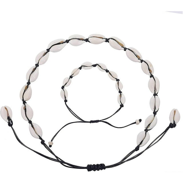 2 Pcs Shell Necklace Bracelet. Shell Bracelet Shell Necklace Shell Bracelet Gift