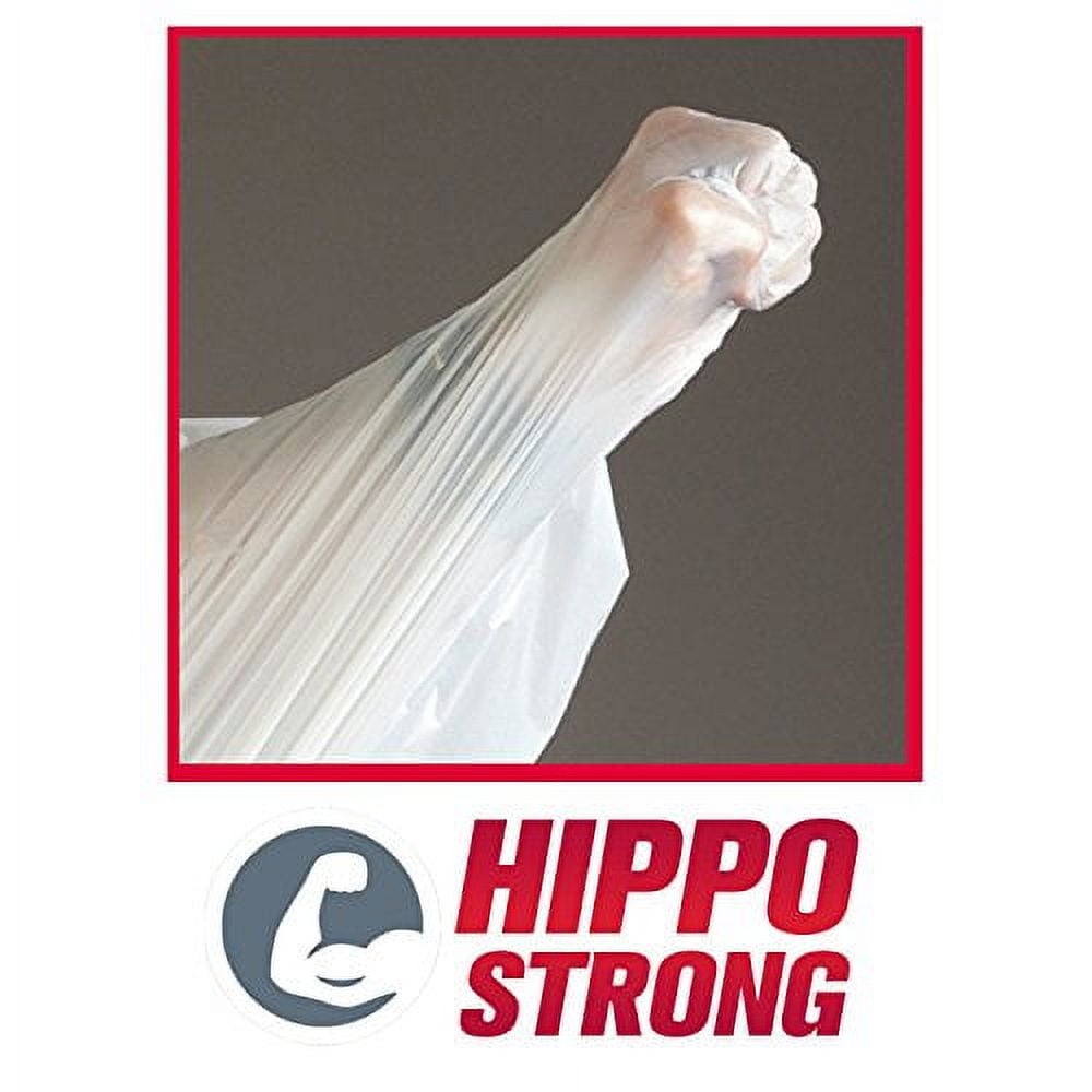  Hippo Sak HippoTrash45Count Tall Kitchen Trash Bag with Handles,  White, 13 Gallon : Health & Household