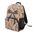 thumbnail image 6 of Yspwyqan Girls Backpack Ages 6-8, 17" Lightweight School Bag with Front Pocket, Adjustable Straps, Tan Camo Bow Cute Purse for Preschool Kindergarten Travel, 6 of 7