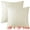 White, variant on Unique Bargains Solid Striped Soft Sofa Decorative Pillow Covers (2 Count) Dark Blue 12" x 20"