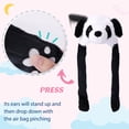 thumbnail image 2 of Animal Hat Plush with Ears Moving Jumping Movable Panda Ears Hat Dress Up Halloween Christmas Cosplay Party for Kids, 2 of 5