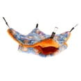 thumbnail image 1 of Hamaca Colgando Cama Hámster Hurón Doble Accesorios de Animales Doemsticos Resistente Duradero - Azul + naranja, 23x23cm, 1 of 9