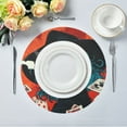 thumbnail image 3 of WOBOGO Handsome God Of Gamblers Round Placemats Set of 1 Heat Resistant Washable Kitchen Table Decorations 15.4in, 3 of 7