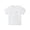 White, variant on Girls T-Shirt Embroidery Cotton Blend Short Sleeve Lettuce Trim Bow Graphic Tee for Girls, Blue, Sizes 9-10Y