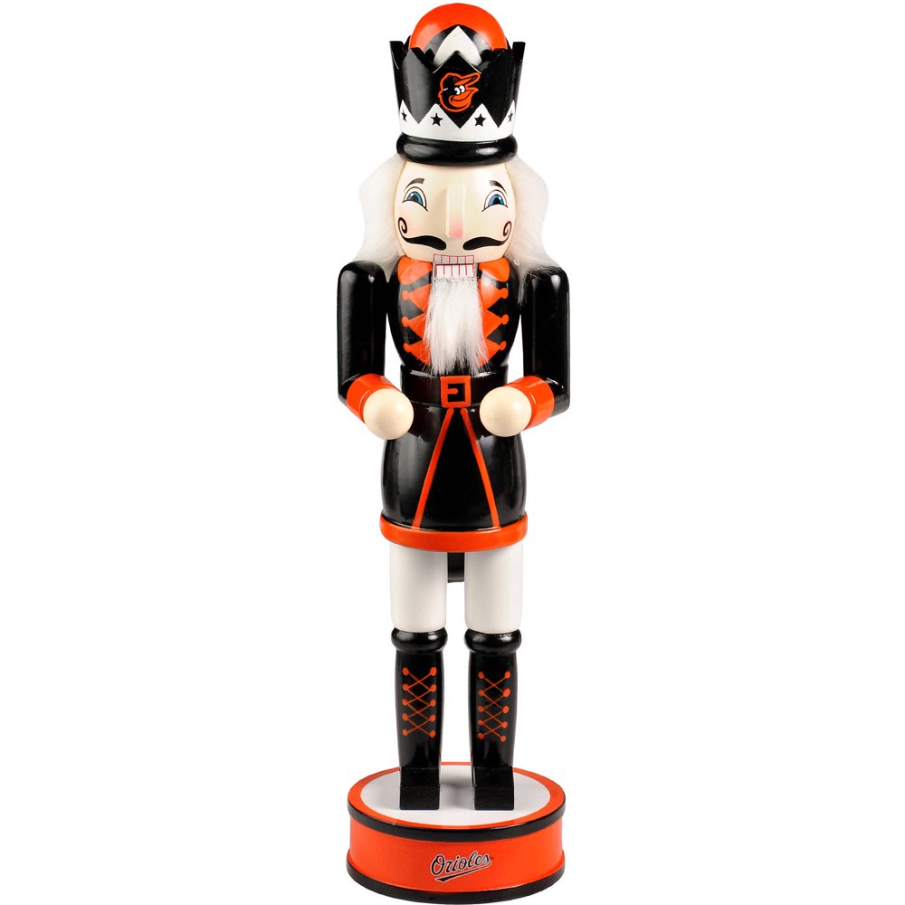 Forever Collectibles MLB 14" Wooden Nutcracker, Baltimore Orioles