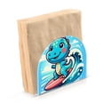 thumbnail image 2 of Cartoon Dinosaur Surf Napkin Holder for Table Clear Napkin Stand Paper Holder Acrylic Organizer Dispenser Napkins for Dinner Kitchen Restaurant Room, 2 of 8