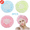 Multicolor-3, variant on PHIGZNT Large Shower Caps, 4 Pcs Waterproof Bath Caps Plastic Reusable Shower Caps Elastic Band Bath Hair Hat for Women Ladies