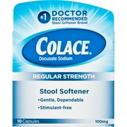 Colace 100 mg Capsules, 10 ct