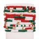 thumbnail image 1 of Set de pulseras Pingyongchang con bonitos abalorios navideños para mujeres y hombres, 1 of 3