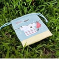 thumbnail image 2 of Bolsa con cordón Blancho Bedding bordada Sunny Day, 2 of 4
