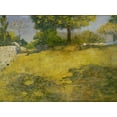 thumbnail image 2 of Weir, J Alden 24x19 Gold Ornate Wood Framed with Double Matting Museum Art Print Titled - The High Pasture, 2 of 4
