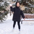 thumbnail image 4 of Rokka&Rolla Girls' Quilted Thigh Length Puffer Jacket, 4 of 12