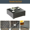 thumbnail image 6 of CHYVARY 7 Pcs Outdoor Sectional Sofa Conversation Sets,Patio PE Wicker Rattan Woven,Washable Sponge Cushions with Tea Table,Brown&Gray, 6 of 9