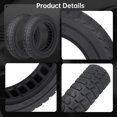 thumbnail image 4 of Neumáticos de caucho macizo para scooter, neumáticos de absorción de impactos en forma de panal de 10 × 2 pulgadas, neumático para patinete a prueba de explosiones, ruedas delanteras/traseras de repue, 4 of 6